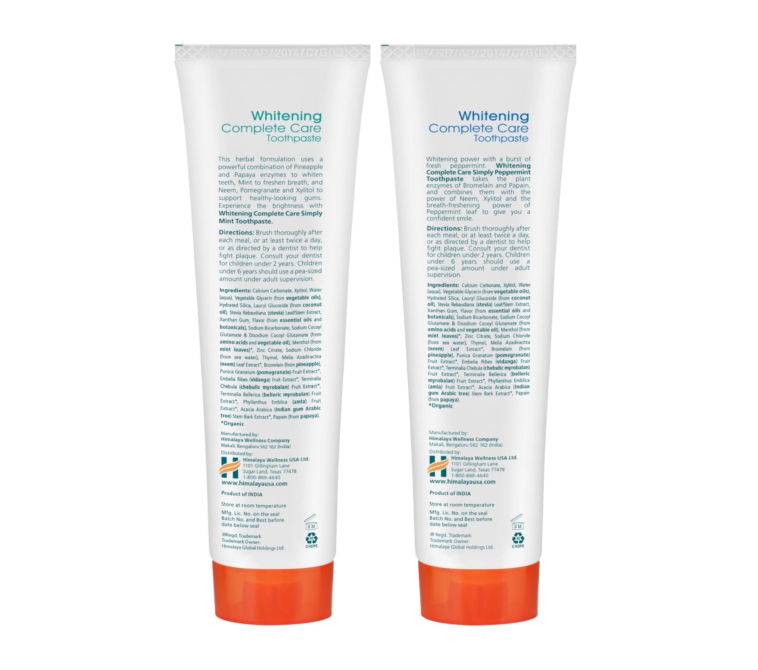 Mint flavor toothpaste tube with foamy minty lather