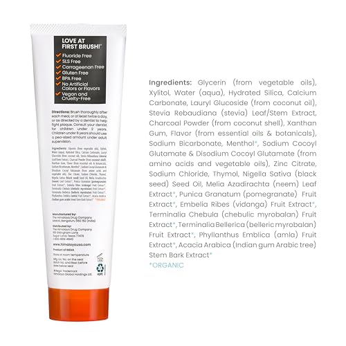 Front view of Himalaya Botanique Whitening Antiplaque toothpaste box