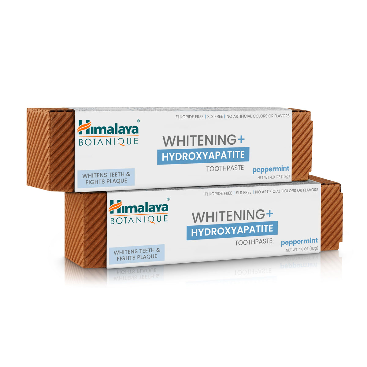 Himalaya Botanique Whitening + Hydroxyapatite Toothpaste Peppermint tube and packaging