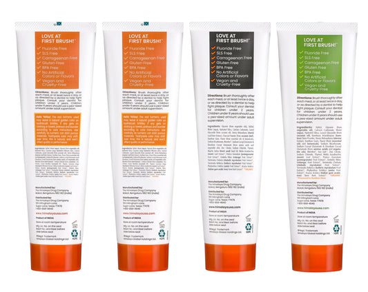 Turmeric plus Coconut Oil toothpaste tube in the pack