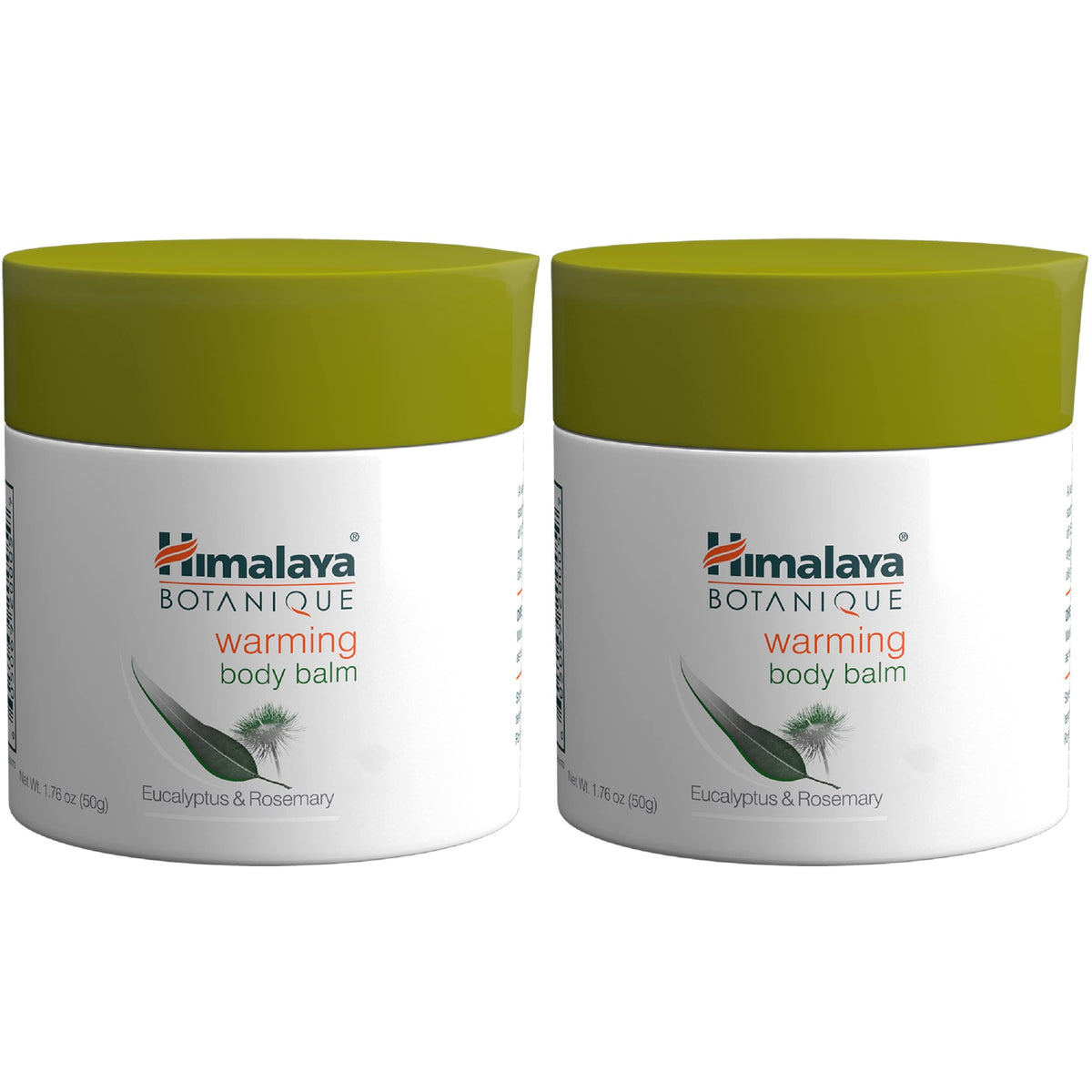 Front view of Himalaya Botanique Warming Body Balm 2-pack