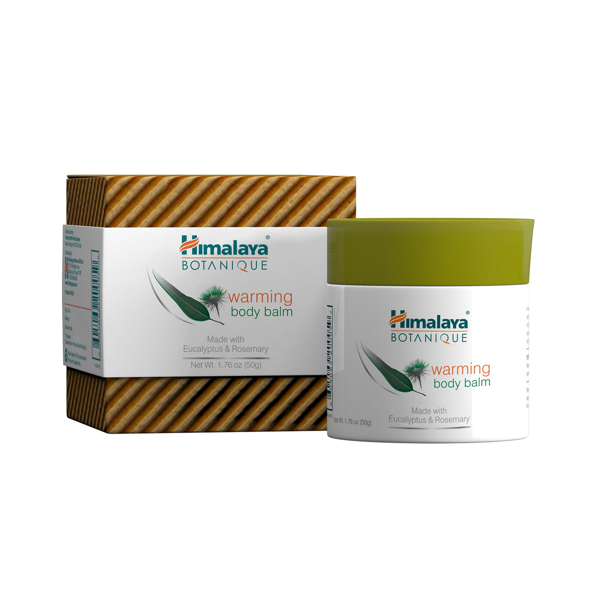 Himalaya Botanique Warming Body Balm bottle and packaging for relaxation