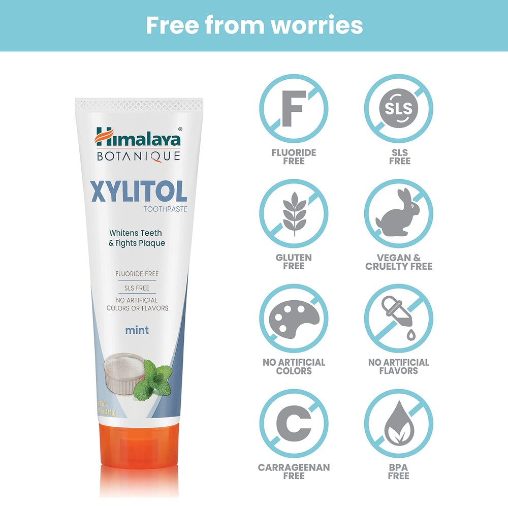 Vegan, gluten-free toothpaste free from artificial flavors or colors