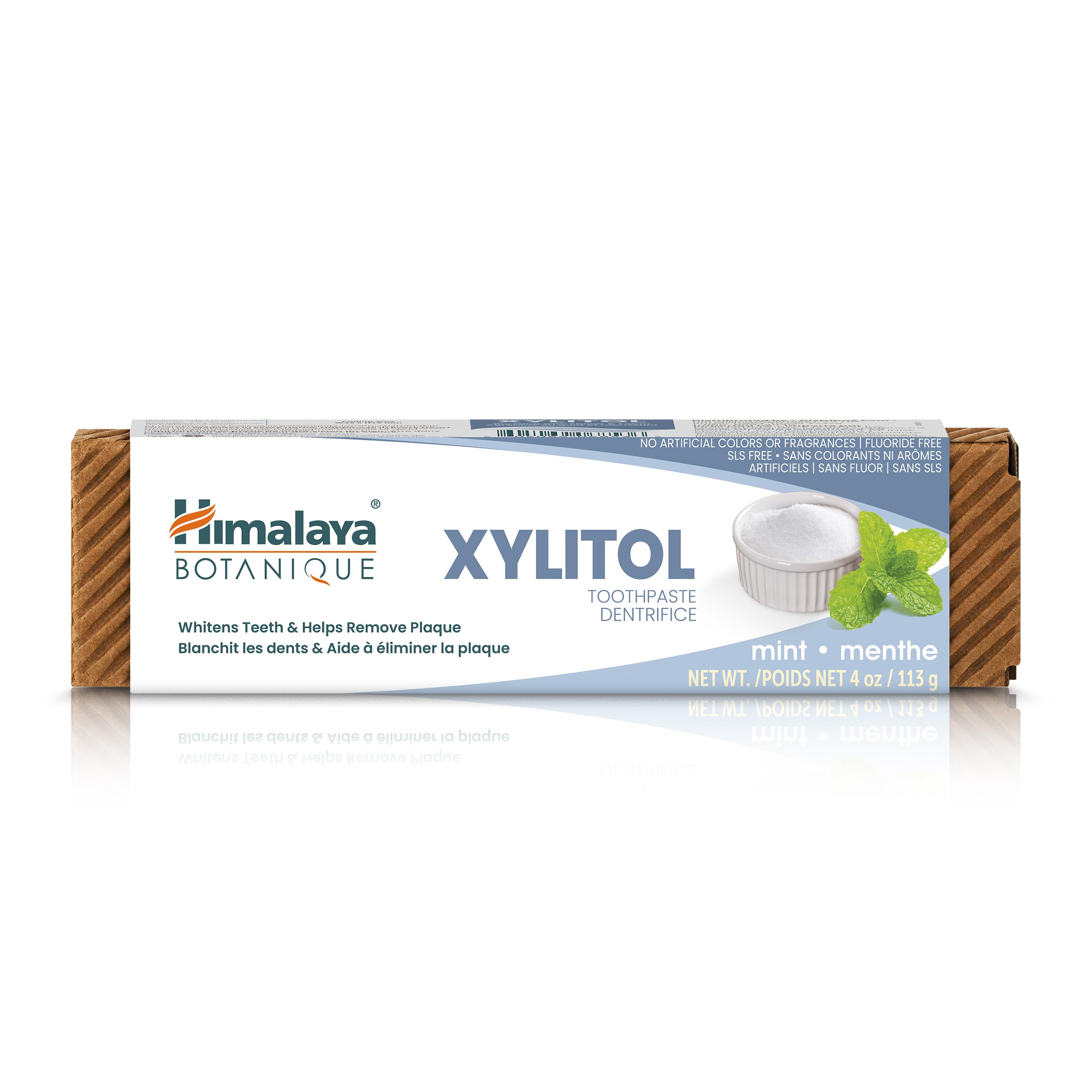 Himalaya Botanique Xylitol Toothpaste packaging 4 oz