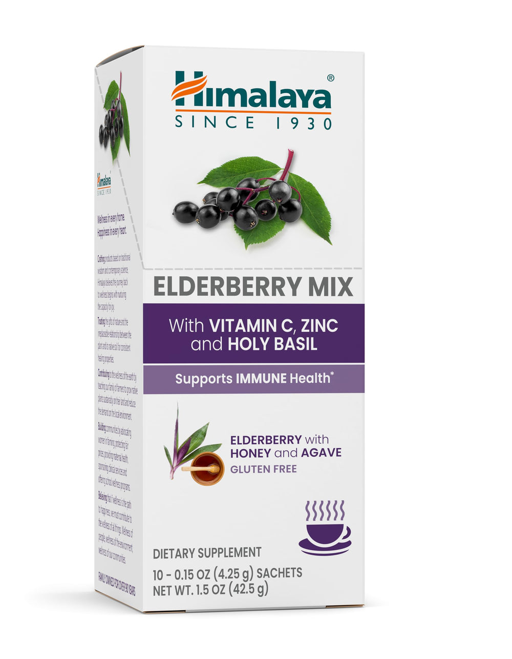 Himalaya Elderberry Mix packaging on box