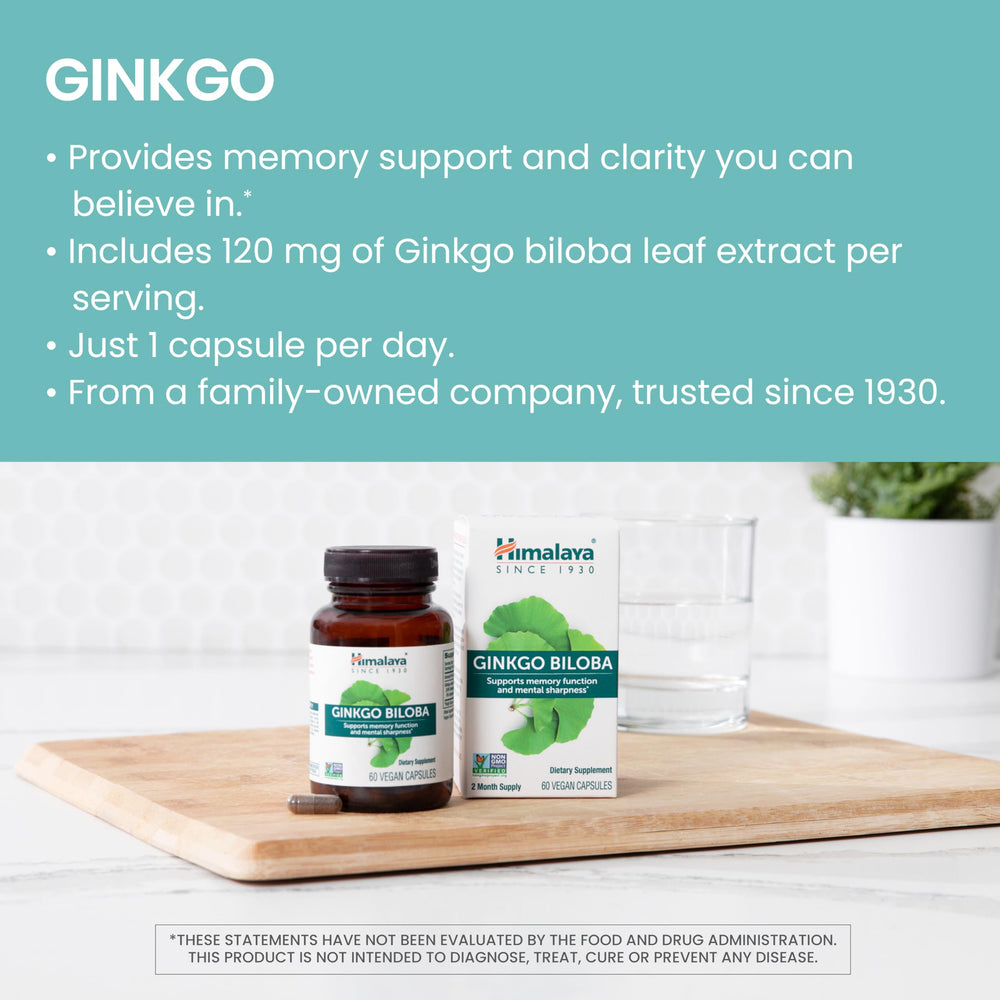 Close-up of Ginkgo Biloba 120 mg capsule