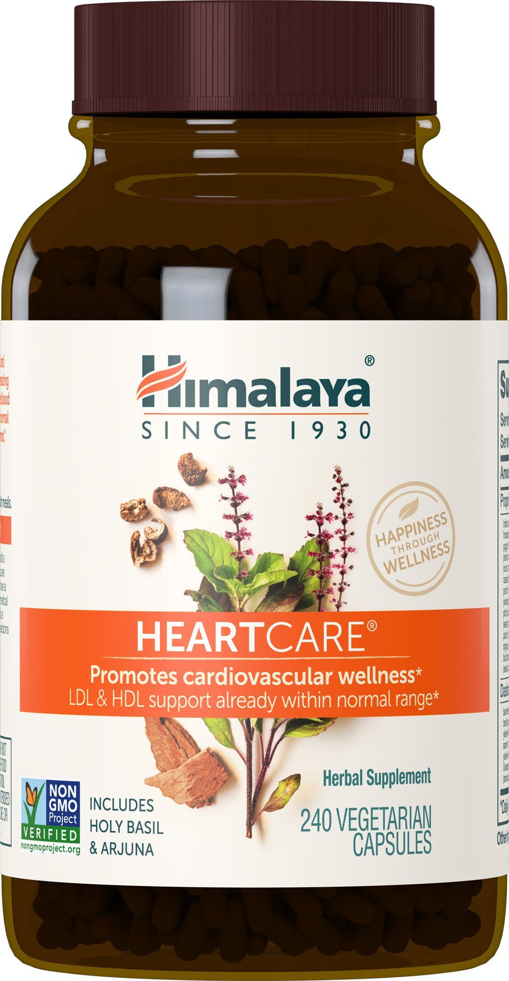 Himalaya HeartCare 720mg 240 capsules front label