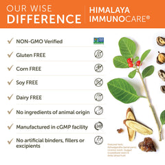 Side view of Himalaya ImmunoCare bottle packaging