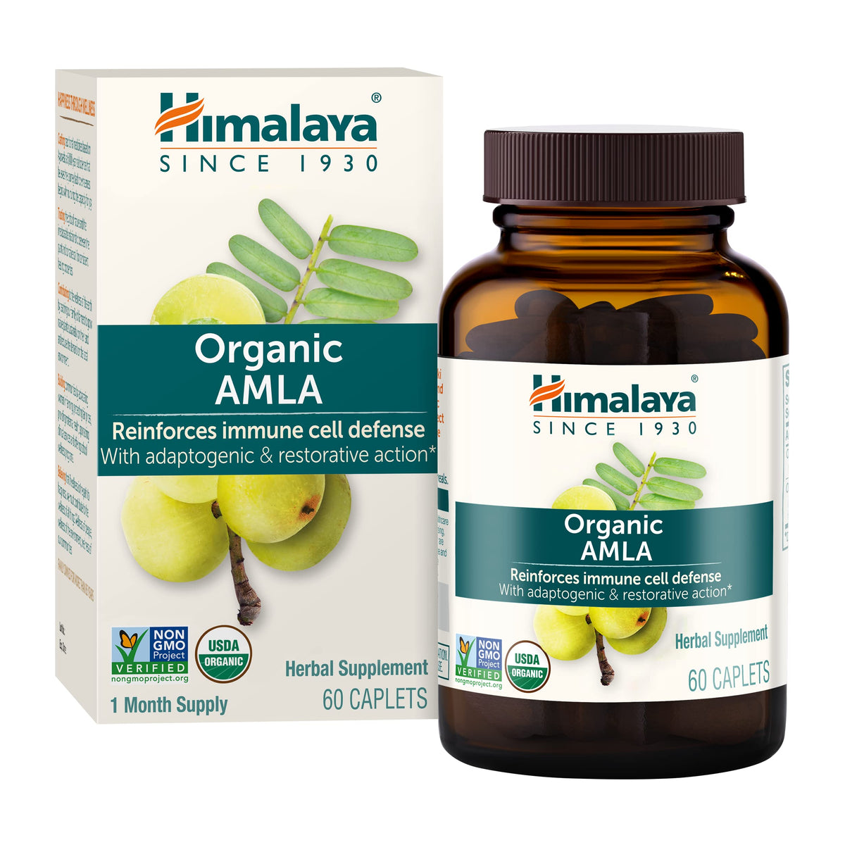 Himalaya Organic Amla 600 mg immune support caplets