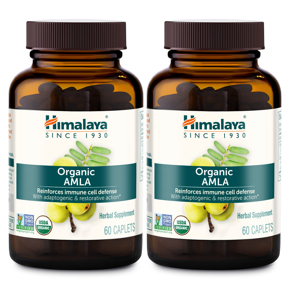 Himalaya Organic Amla/Amalaki bottle with 60 caplets