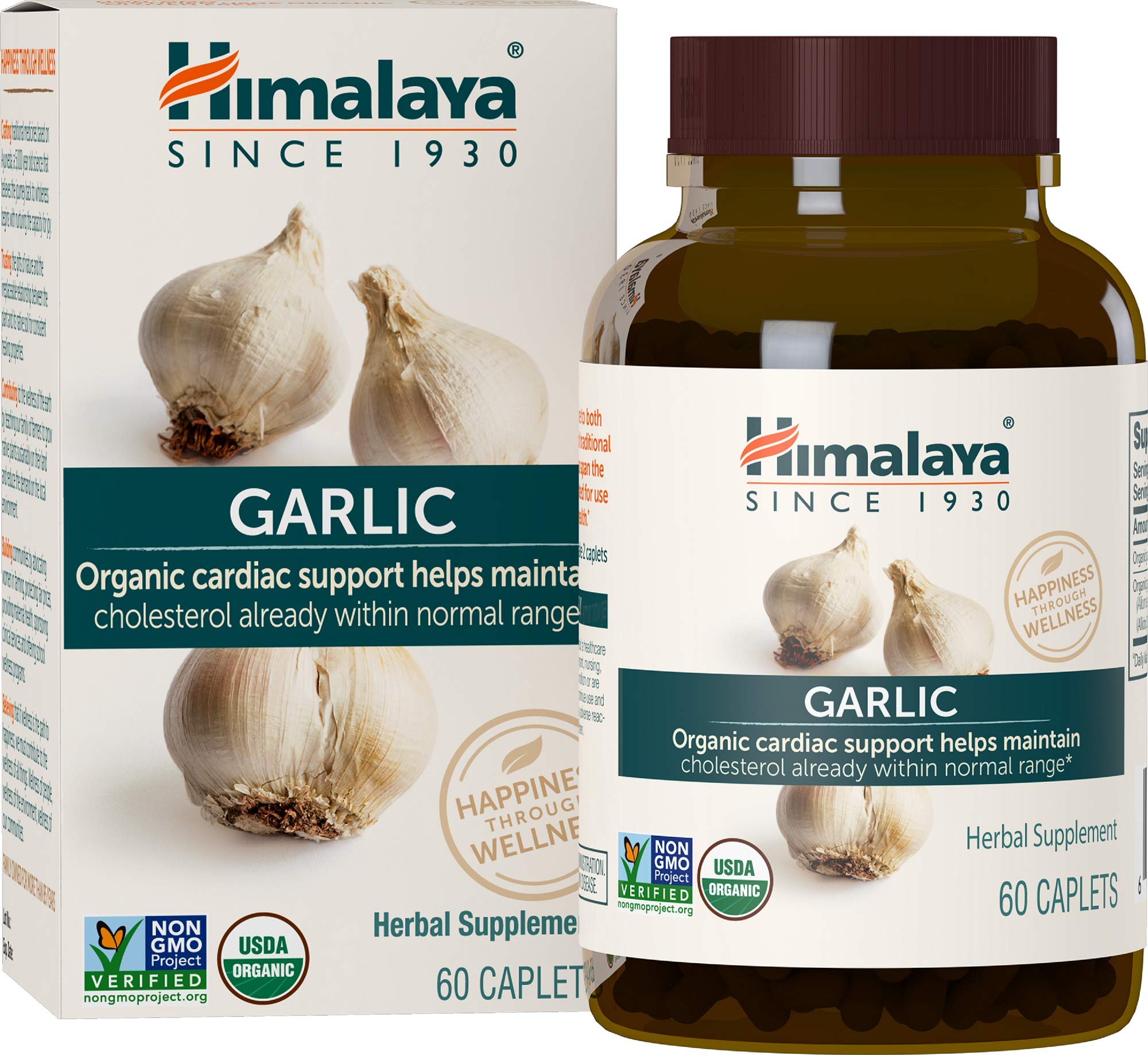 Close-up of garlic extract capsules