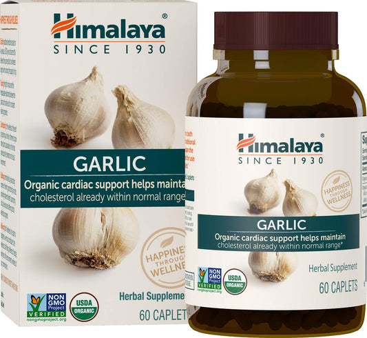 Close-up of garlic extract capsules