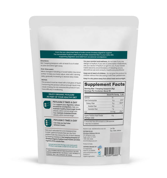 Close-up of finely-ground psyllium husk powder