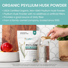 Packaging showing vegan, organic and Non-GMO certifications