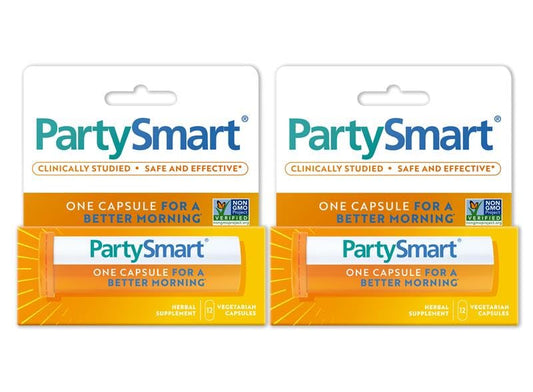 Himalaya PartySmart capsules in pocket-sized tube for a night out
