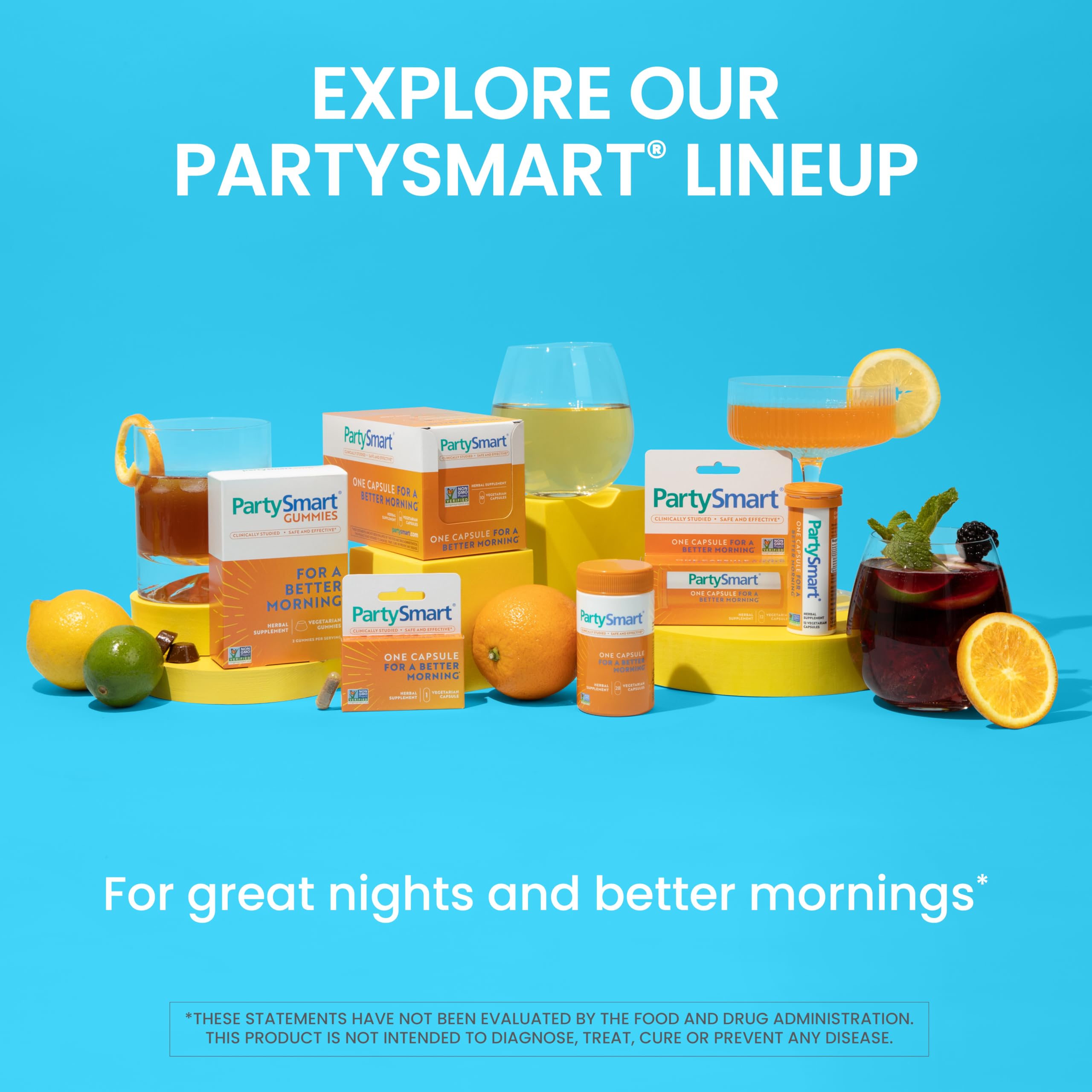 Himalaya PartySmart night out with friends at a table setting.