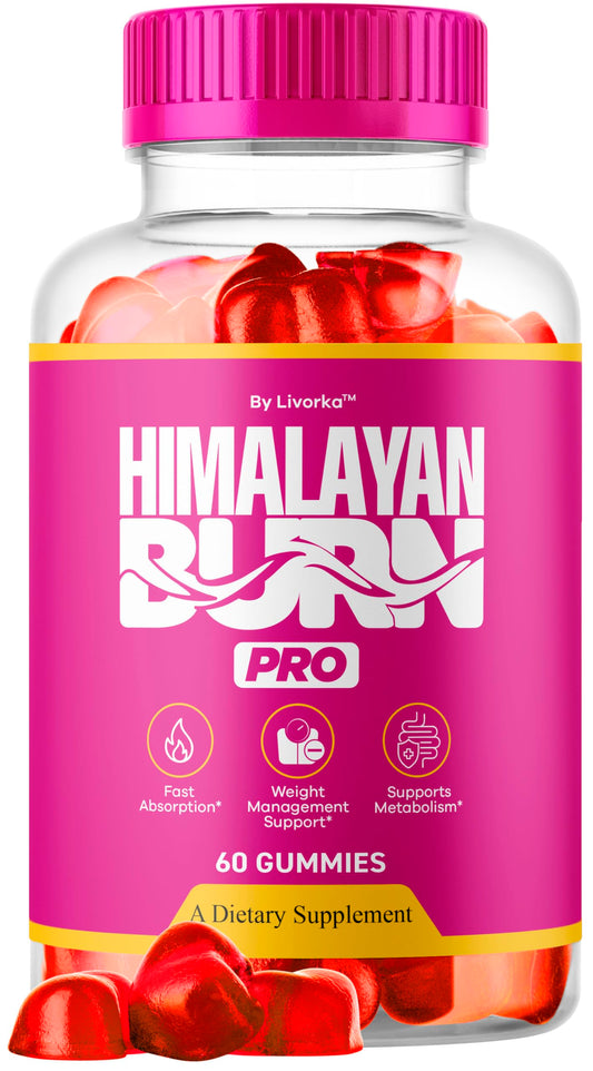 Bottle of Himalayan Burn Pro Gummies front view