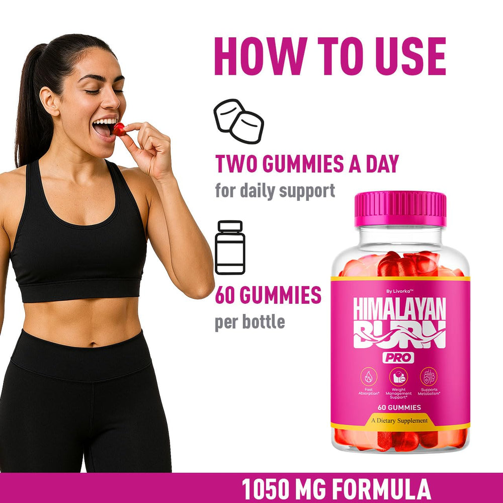 Himalayan Burn Pro Gummies bottle with pink salt imagery