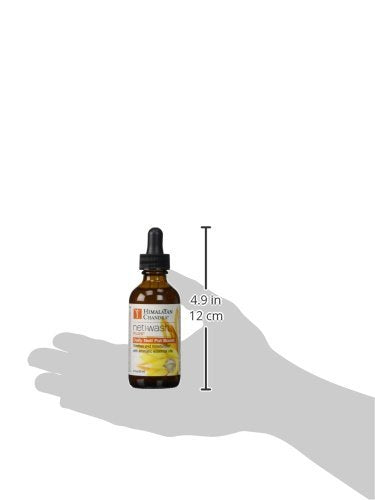 Himalayan Chandra Neti Wash Plus dropper shown adding to saline for enhanced nasal hygiene.