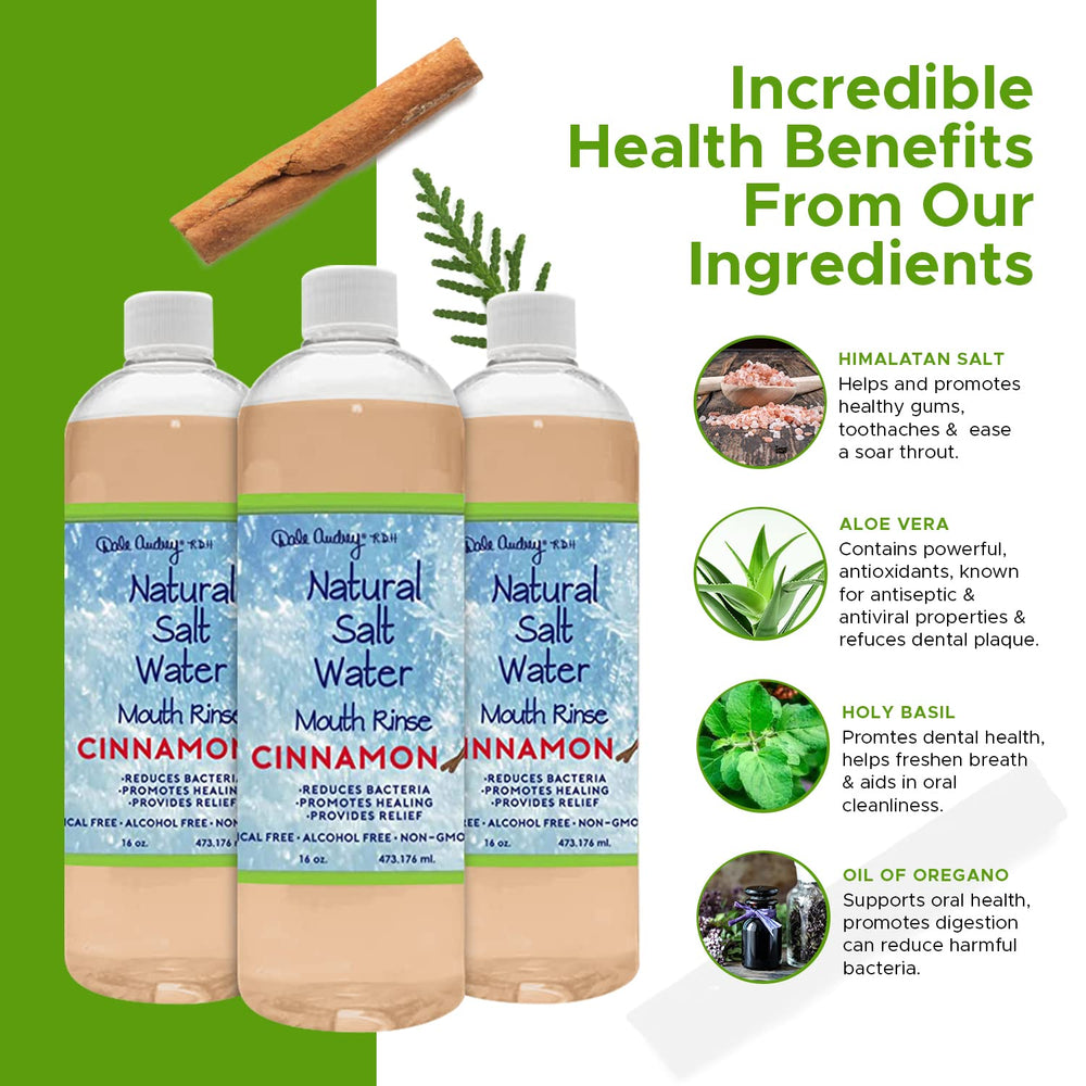 Himalayan pink salt mouthwash bottle