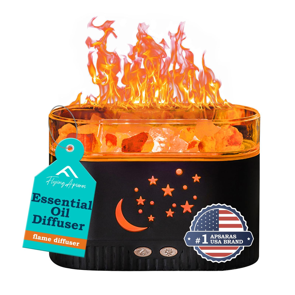 Himalayan salt lamp diffuser with 200ml capacity