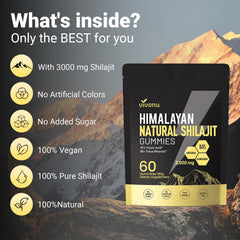 Individually wrapped Shilajit gummies for on-the-go consumption