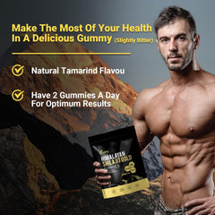 VivoNu Shilajit Gummies packaging label with 85+ trace minerals