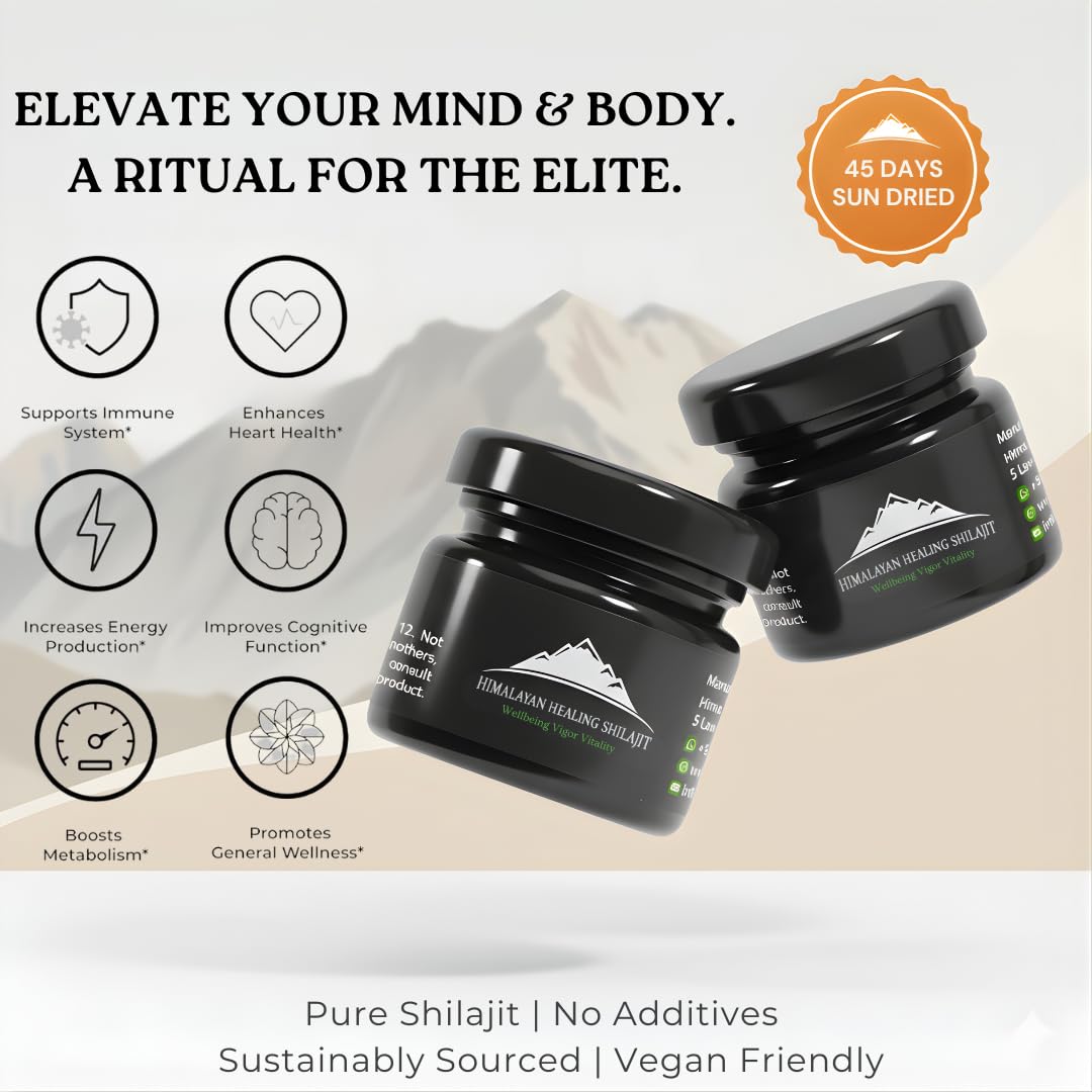 Lab-tested Himalayan Shilajit resin with 85+ trace minerals