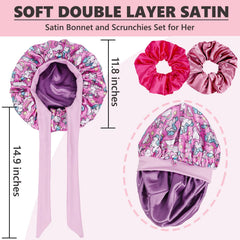 Himoswis Kids Silk Bonnet roomy-fit wide-band for comfortable, mark-free wear.