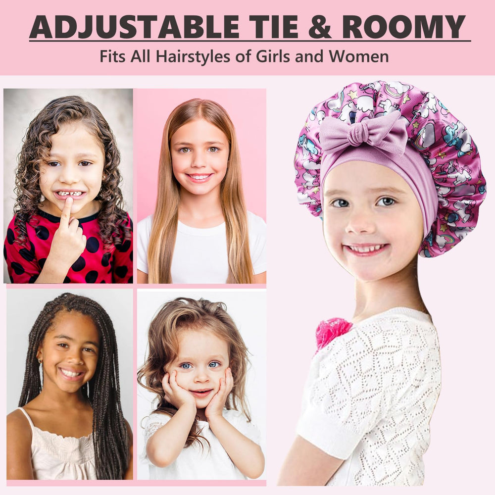 Himoswis Kids Silk Scrunchies Two-pack protects hair during daytime routines.
