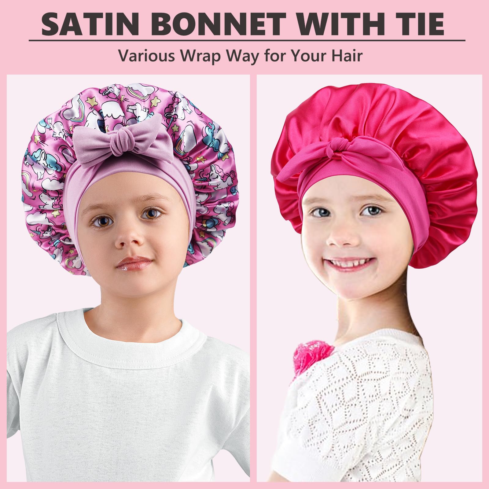 Himoswis Kids Silk Bonnet colorful options add joy to bedtime and protection.