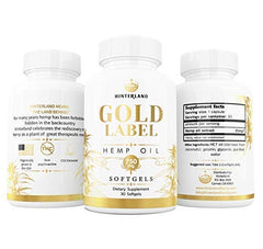 Close-up of single 25mg hemp oil softgel capsule