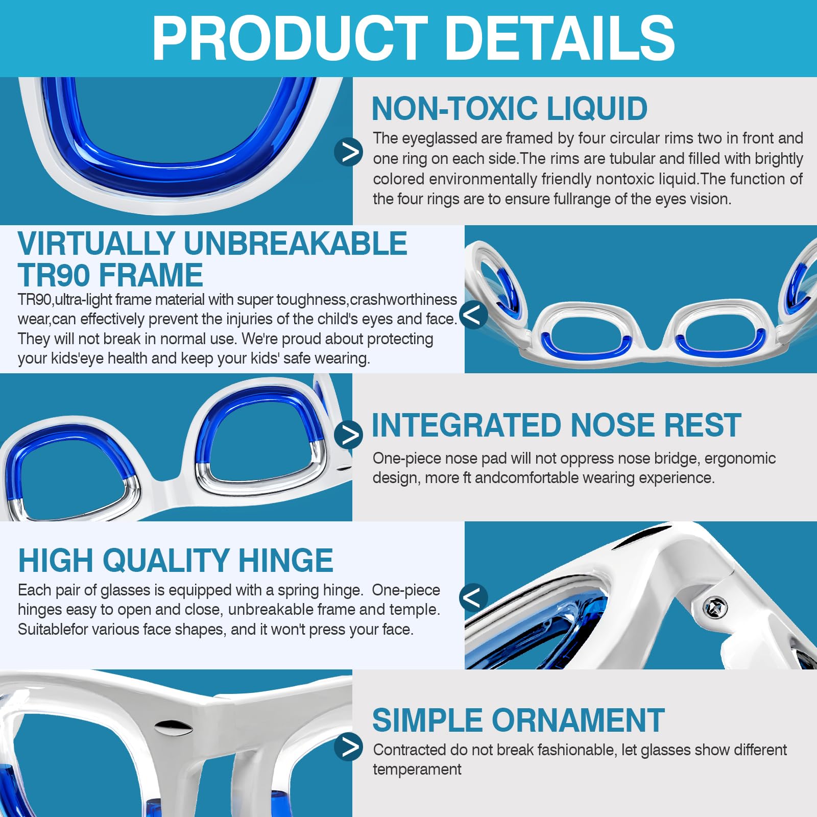 Hion ergonomic nose pad detail highlights anti-slip design that reduces nose prints during long trips.