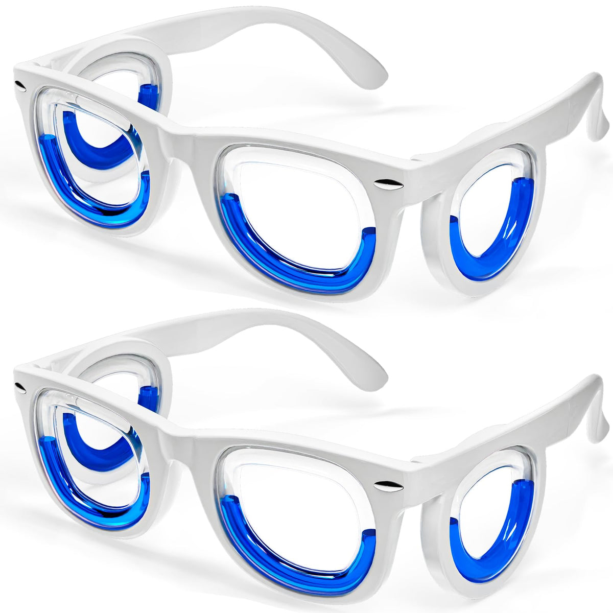 Hion kids anti-motion glasses front view for car trips and travel comfort.