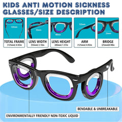 Hion Kids Liquid Glasses closeup reveals slim, lightweight construction for easy wear