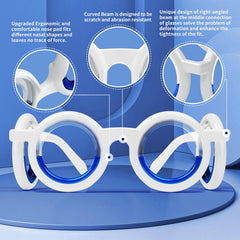 Hion Motion Sickness Glasses liquid-filled rims adjust horizon for steadier viewing