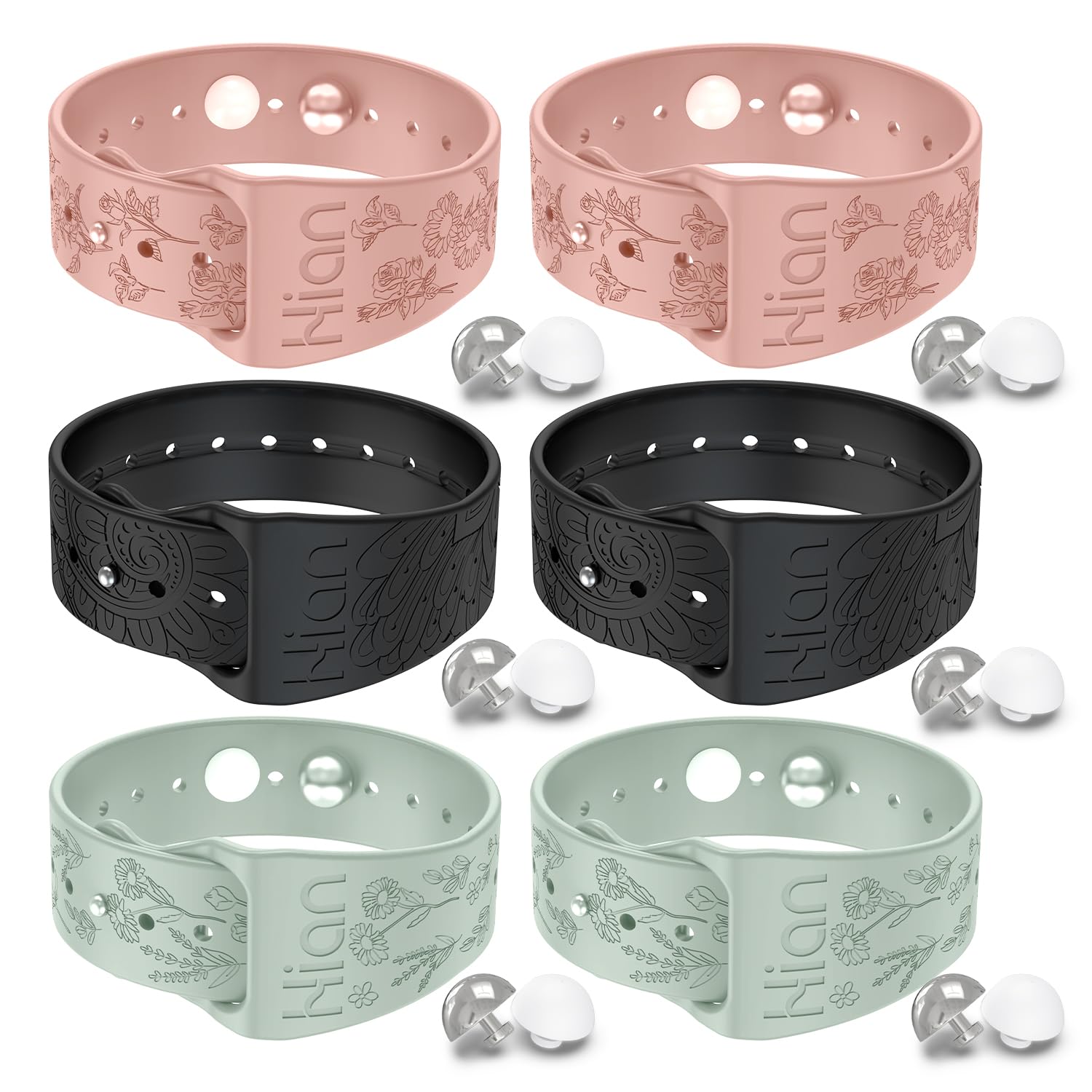 Hion motion sickness wristband pink closeup for on-the-go nausea relief