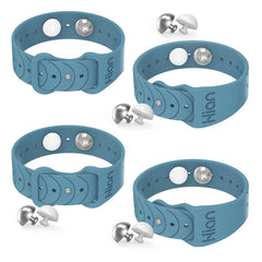 Hion motion sickness bands pack with two blue wristbands for travel relief