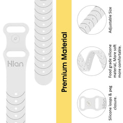 Hion bracelet close-up shows inner-wrist beads for targeted pressure points