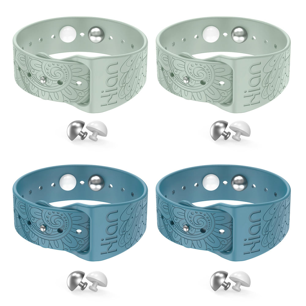 Hion motion sickness bracelets blue pair shown for travel comfort and natural nausea relief