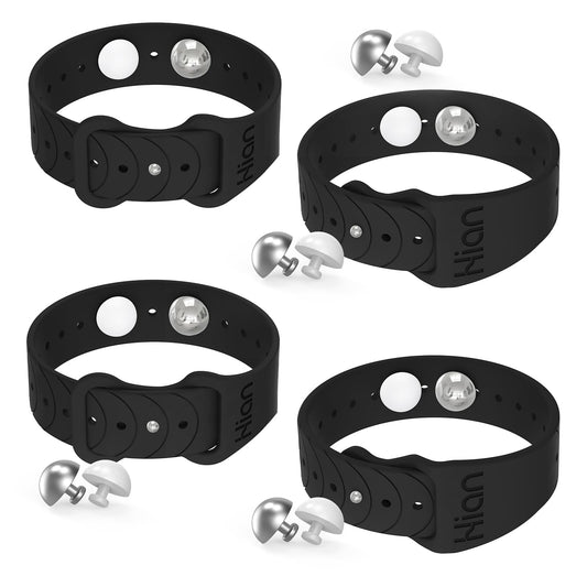 Hion motion sickness bracelets pack front showing two pairs for travel relief.