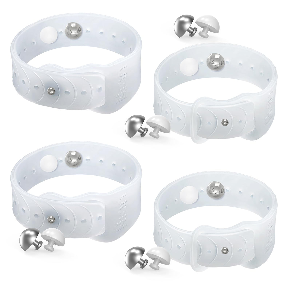 Hion motion-sickness bracelets pack front view for travel comfort and nausea relief.