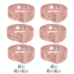 Hion motion sickness bracelets pink sunflower pattern worn on wrist for travel comfort
