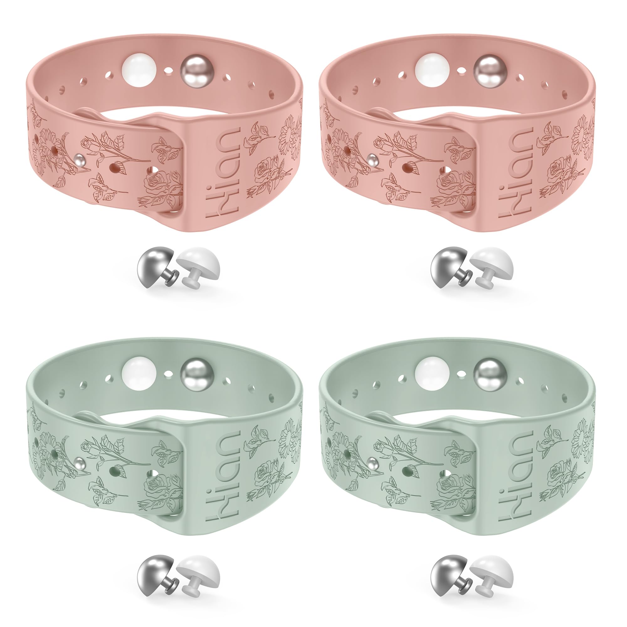 Hion motion sickness bracelets pink color for travel comfort