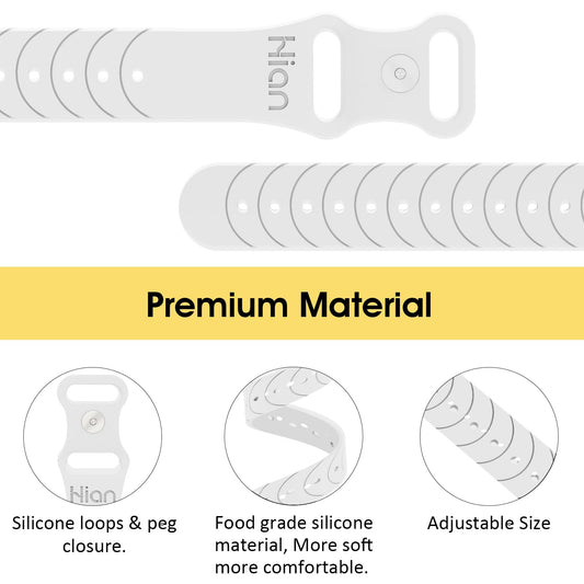 Hion motion sickness bracelets silicone band close-up highlights skin-friendly comfort.