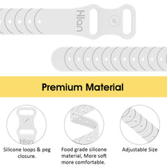 Hion motion sickness bracelets silicone band close-up highlights skin-friendly comfort.