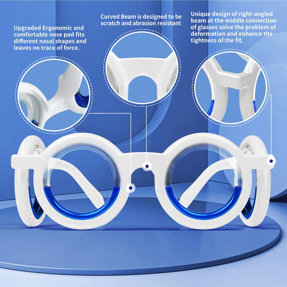 Hion motion sickness glasses nose-pad ensure secure, comfortable fit.