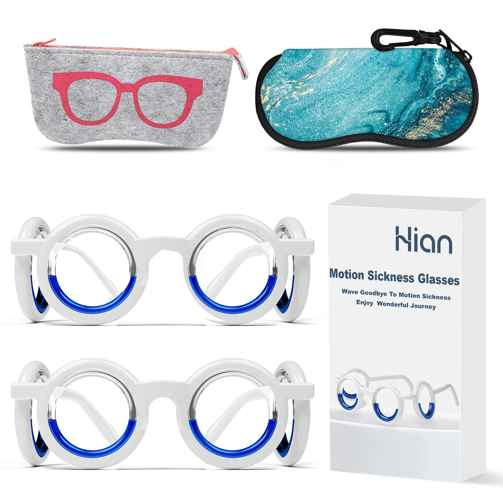Hion Motion Sickness Glasses two-pair pack for portable travel relief