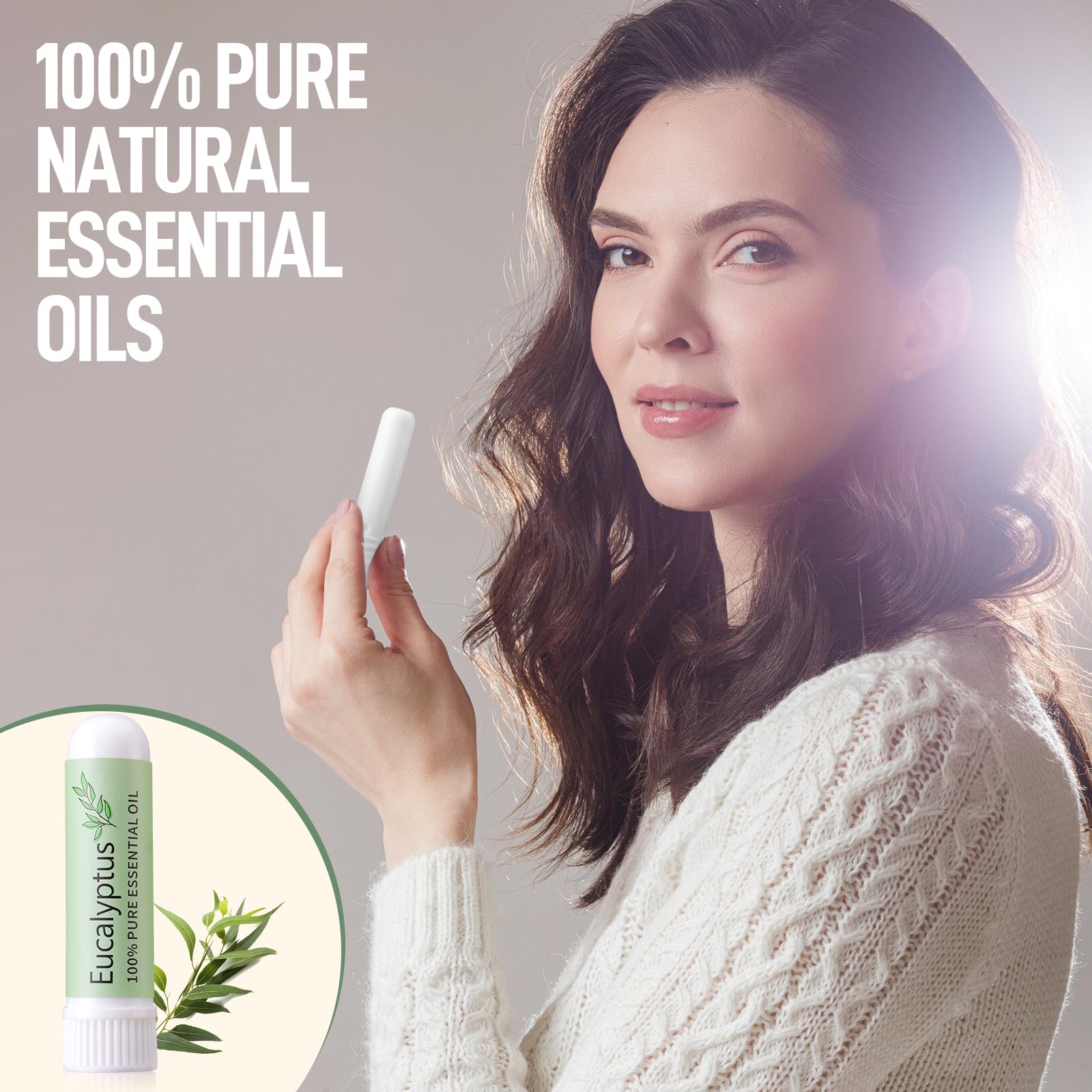 Hion Nausea Relief Inhaler compact form close-up emphasizes natural essential oils.