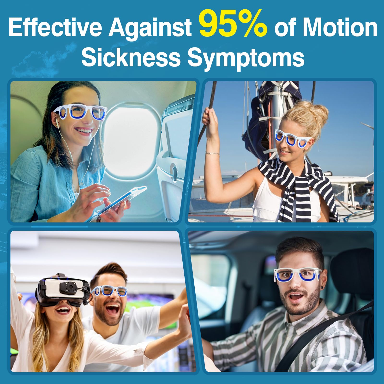 Hion travel case packaging for portable motion relief on planes and boats